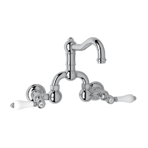 Rohl® A1418LPAPC-2 Acqui® Traditional Bathroom Faucet, 1.2 gpm Flow Rate, 8 in Center, Polished Chrome