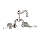 Rohl® A1418LPPN-2 Acqui® Traditional Bathroom Faucet, 1.2 gpm Flow Rate, 8 in Center, Polished Nickel