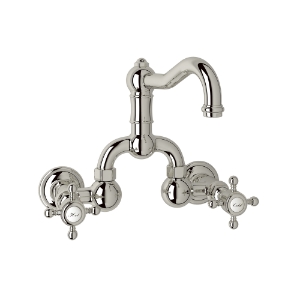 Rohl® A1418XMPN-2 Acqui Traditional Bathroom Faucet, 1.2 gpm Flow Rate, 8 in Center, Polished Nickel