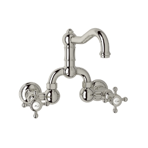 Rohl® A1418XMPN-2 Acqui® Traditional Bathroom Faucet, 1.2 gpm Flow Rate, 8 in Center, Polished Nickel