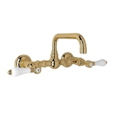 Rohl® A1423LPIB-2 Acqui® Traditional Bathroom Faucet, 1.2 gpm Flow Rate, Italian Brass