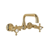 Rohl® A1423XMIB-2 Acqui® Traditional Bathroom Faucet, 1.2 gpm Flow Rate, Italian Brass