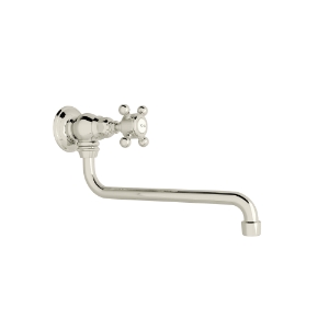 Rohl® A1445XMPN-2 Rohl Multiple Collections Traditional Low Level Pot Filler, 1.5 gpm Flow Rate, Polished Nickel