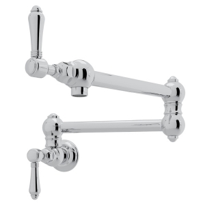 Rohl® A1451LMAPC-2 Rohl Multiple Collections Traditional Pot Filler, 1.5 gpm Flow Rate, Polished Chrome