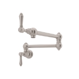 Rohl® A1451LMSTN-2 Traditional Pot Filler, 1.5 gpm Flow Rate, Satin Nickel