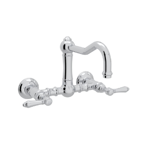 Rohl® A1456LMAPC-2 Acqui® Traditional Kitchen Faucet, 1.5 gpm, Column Spout, Polished Chrome