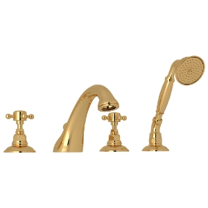 Rohl® A1464XMIB Viaggio Tub Filler, 1.8 gpm Flow Rate, Italian Brass, Traditional Function