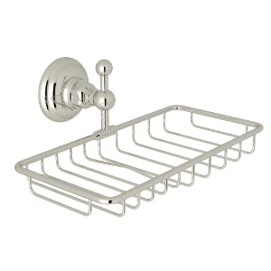 Rohl® A1493PN Traditional Shower Basket, Brass, Polished Nickel