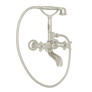 Rohl® A1901XMPN Palladian Transitional Low Level Single Tub Filler, 1.8 gpm Flow Rate, Polished Nickel