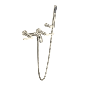 Rohl® A2202LMPN Lombardia Modern Tub Filler, 1.8 gpm Flow Rate, Polished Nickel
