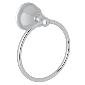 Rohl® A6885APC Palladian Transitional Towel Ring, Brass, Polished Chrome