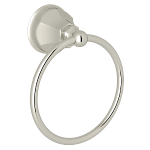 Rohl® A6885PN Palladian Transitional Towel Ring, Brass, Polished Nickel