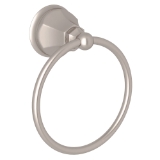 Rohl® A6885STN Palladian Transitional Towel Ring, Brass, Satin Nickel