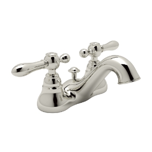 Rohl® AC95LM-PN-2 Arcana™ Two Handle Centerset Lavatory Faucet, Polished Nickel
