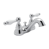 Rohl® AC95OP-APC-2 Arcana™ Two Handle Centerset Lavatory Faucet, Polished Chrome