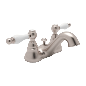 Rohl® Arcana™ Two Handle Centerset Lavatory Faucet, Satin Nickel