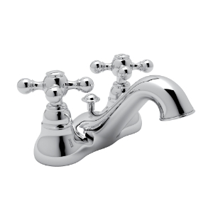 Rohl® AC95X-APC-2 Arcana™ Two Handle Centerset Lavatory Faucet, Polished Chrome