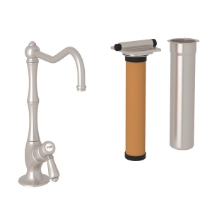 Rohl® AKIT1435LMSTN-2 Acqui® Traditional Filtration, 0.5 gpm Flow Rate, Column Spout, Satin Nickel