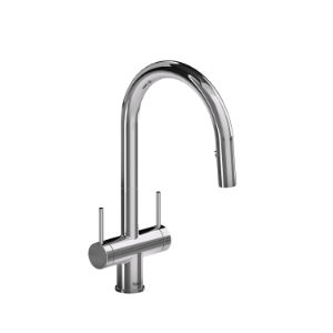 RIOBEL AZ801C Azure Pulldown Kitchen Faucet Pull-Down Touchless, 1.5 gpm Flow Rate, Chrome
