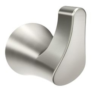 Moen® BH2903BN Robe Hook, Danika™, 1 Hooks, 2.39 in OAD x 2.27 in OAH, Zinc, Spot Resist™ Brushed Nickel