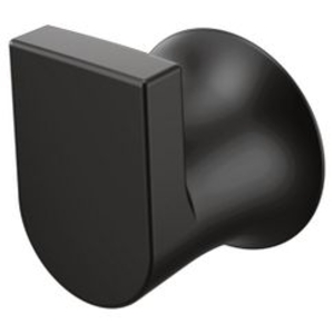 Moen® BH3803BL Model BH3803 Robe Hook, Genta™, 1-3/8 in L x 1-9/16 in W x 2 in H, 1 Hook, Matte Black