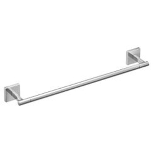 Moen® BP1818CH Triva™ Towel Bar, 18 in L Bar, 2 in OAH x 3-1/8 in OAD, Zinc/Stainless Steel, Chrome