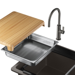 Blanco 443337 Inteos Holder, Stainless Steel