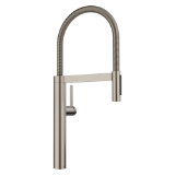 Blanco 443252 Culina II Semi-Pro Kitchen Faucet, 1.5 gpm Flow Rate, Satin Platinum, 1 Handle, 1 Faucet Hole, Commercial