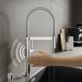Blanco 527470 Culina II Kitchen Faucet, 1.5 gpm Flow Rate, PVD Steel, 1 Handle, 1 Faucet Hole, Commercial