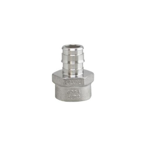 Boshart Industries SSCEP-FA10 Cold Expansion Adapter, 1 in Nominal, CE PEX x FPT End Style, 304 Stainless Steel