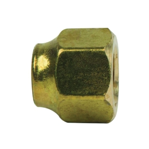 BrassCraft® 141S-4 Heavy Pattern Short Refrigeration Tube Nut, 1/4 in Nominal, Flare, Brass