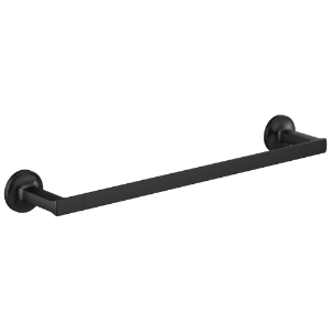 Brizo® 691806-BL Kintsu® Towel Bar, 18 in L Bar, 2-1/4 in OAH x 3-11/16 in OAD, Metal, Matte Black