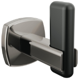 Brizo® 693467-BNXBL Bathroom Hook, (1) Hooks, 2-7/8 in OAH x 2 in OAW x 3 in OAD, Zinc, Brilliance® Black Onyx/Matte Black