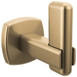 Brizo® 693467-GL Bathroom Hook, (1) Hooks, 2-7/8 in OAH x 2 in OAW x 3 in OAD, Zinc, Lumicoat® Luxe Gold