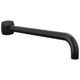 Brizo® 83867-BL Allaria™ Shower Arm & Flange, 13 in L Arm, 1/2 in NPT, Matte Black