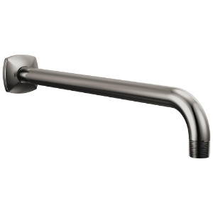 Brizo® 83867-BNX Allaria™ Shower Arm & Flange, 13 in L Arm, 1/2 in NPT, Brilliance® Black Onyx