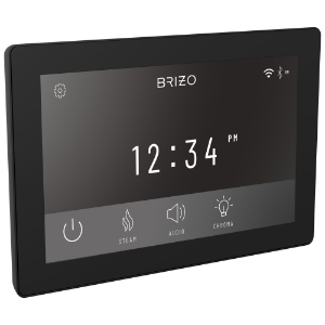 Brizo® 8CN-600S-BL Digital Interface Steam Shower Control, Digital Display, Matte Black