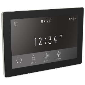 Brizo® 8CN-600S-BN-L Digital Interface Steam Shower Control, Digital Display, Lumicoat® Brushed Nickel