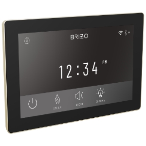 Brizo® 8CN-600S-PN-L Digital Interface Steam Shower Control, Digital Display, Lumicoat® Polished Nickel