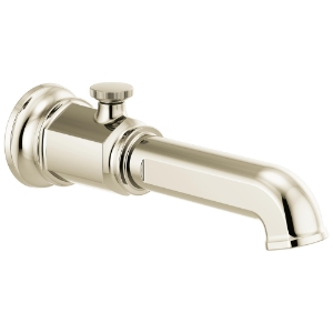 Brizo® RP100327PN Invari® Faucet Tub Spout, 9 inch Reach, Solid Brass, Polished Nickel