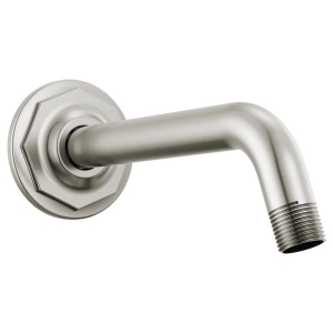 Brizo® RP78580NK Rook® Shower Arm and Flange, 7 in L, 1/2 in NPT x 1/2 in Male IPS, Brilliance® Luxe Nickel