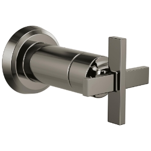 Brizo® T66698-BNX Volume Control Shower Trim, 16.2 gpm Valve, Brilliance® Black Onyx