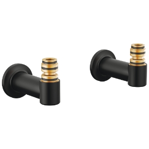 Brizo® T71764-BL Tub Filler Union, 8 in Center, Matte Black