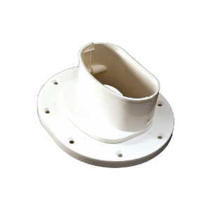 RectorSeal® CGWLFL Cover Guard Wall Flange Line Set Cover, 4.5 in, White