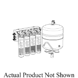 NOVO™ Aqua Flo™ PLATINUM 1340302-60 4-Stage Quick Change Reverse Osmosis Water Filter with 4 gal Metal Storage Tank, 50 gpd, 13.1 in H, 40 to 77 deg F