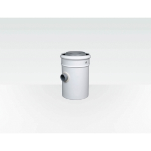 Centrotherm Eco Systems InnoFlue® ISHDT04 Horizontal Drain Tee, Polypropylene, 4 in Dia x 12.4 in L, Gray