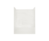 Clarion RE7936LX-WH Residential 1-Piece Tub Shower, 60 in L x 36 in W x 78 in H, AcrylX, White