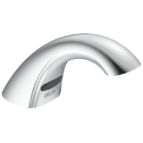 DELTA® Commercial 590-TFLGHGMHDF HDF® Battery Lavatory Faucet, 0.5 gpm Flow Rate, 2.375 in H Spout, 1 or 3 Faucet Holes, Chrome