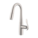 Gerber® D150612SS Pull-Down Prep Faucet, Selene®, 1 Handle, 1.75 gpm