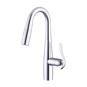 Gerber® D150612 Pull-Down Prep Faucet, Selene®, Polished Chrome, 1 Handle, 1.75 gpm